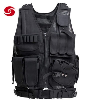 Outdoor Lightweight Nylon Combat Training Modular Assault CS Military Tactical Vest with Detachable Belt