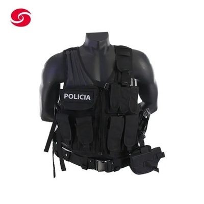High Quality Black Police Security Tactical Army Multifunctional Airsof Vest