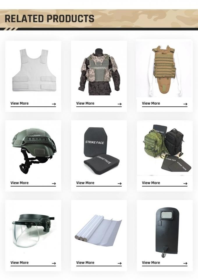 Full Guard Kevlar / Polyethylene Bulletproof Jacket Ballistic Tactical Body Armor Vest/Fast Open Bulletproof Vest