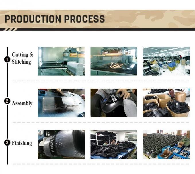 Police Army Military Tactical Protective Training Duty Full Finger Anti-Slip Anti Riot Cut Resistant Work Gloves