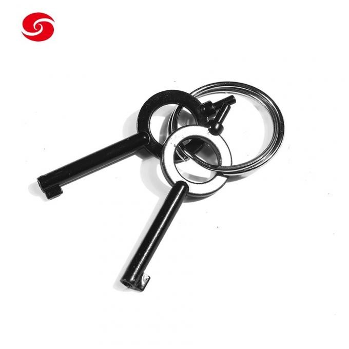 Xinxing OEM & ODM Police Carbon Steel Security Black Metal Handcuff
