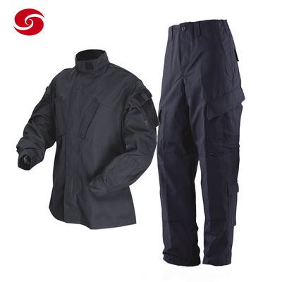 Black Color Security Guard Police Combat Ripstop Uniform