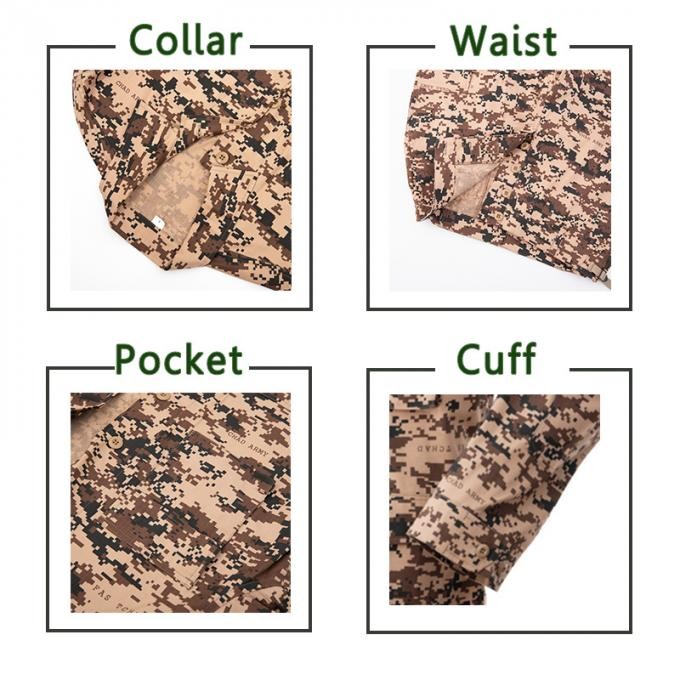 Customized Chad Digital Camouflage Troop Military Nylon Uniform