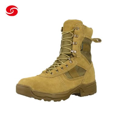 Rubber Outsole Suede Leather Military Combat Shoes Police Army Shoes