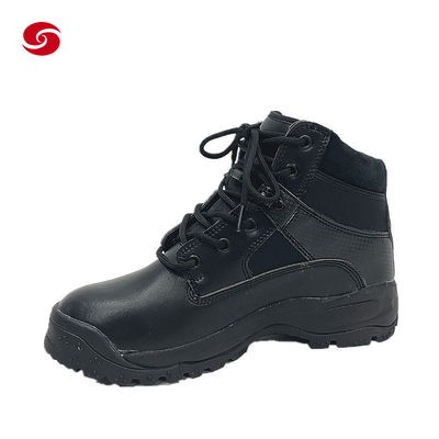 Black Military Tactical Combat Police Leather Army Men Duty Boots