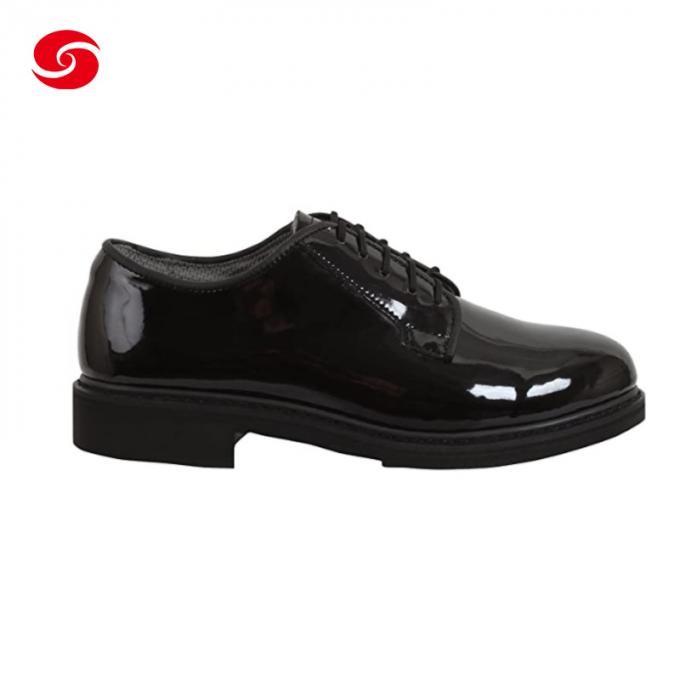 Army and Police Popular Uniform Shiny Leather Military Officer Shoes