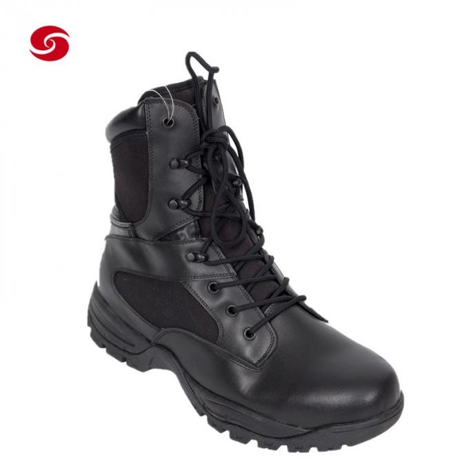 Breathable Black Duty Boots/ Policeman Boots/ Tactical Boots/Army Boots/Combat Boots/Men Shoes Boots/Solider Boots/ Leather Boots/Police Boots