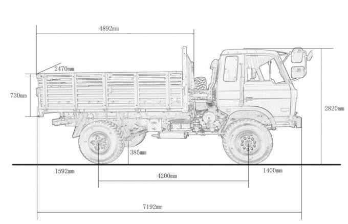 Hot Sale Good Quality 4*4 10 Wheels Used Dump Truck Tipper Army Truck for Military