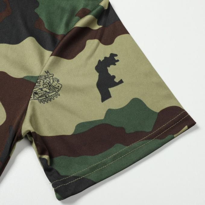 Africa Market Customized Cotton Woodland Camouflage T-Shirt