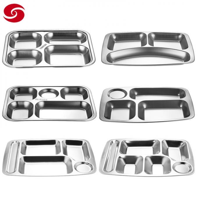Food Grade Stainless Steel Mirror Polishing Food Tray Buffet Plate