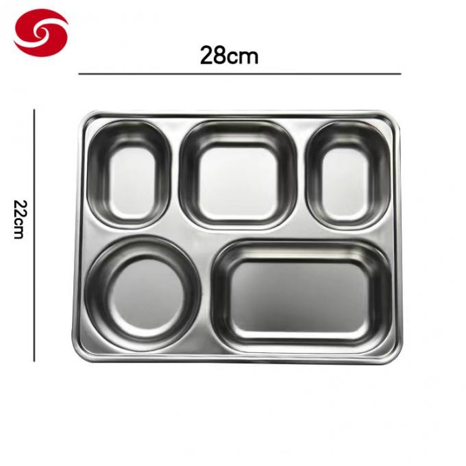 Food Grade Stainless Steel Mirror Polishing Food Tray Buffet Plate