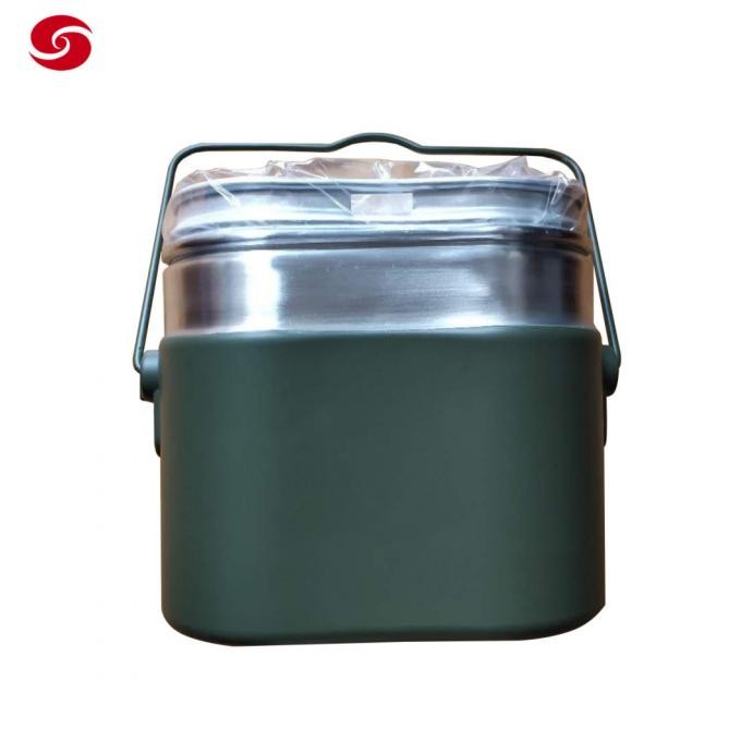 Aluminum German Mess Tin Steaming Boiling Frying Military Camping Lunch Box