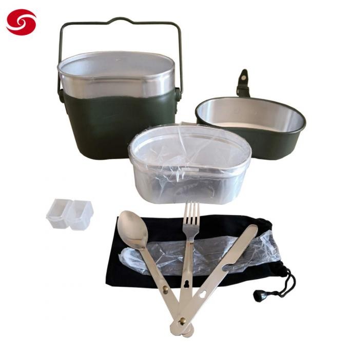 Military Tactical Outdoor Travelling Camping Food Cooking Canister Can Tin