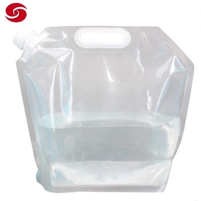5L/10L Sports Fold The Water Bag Plastic Drinking Water Bag Portable Outdoor Disaster Relief Water Bag