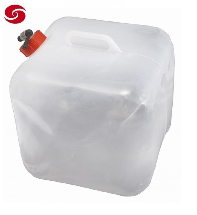 5L/10L/20 L LDPE/PE Transparent Food Level Camping Folding Plastic Relief Water Jerry Can