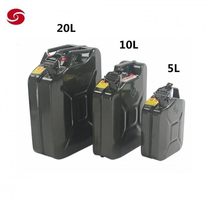 High Quality Aluminum /Steel Army Military Relief Gasoline Fuel Tank Petrol Jerrycan 20 Liter 5 Gallon Gal Oil Water Jerry Can