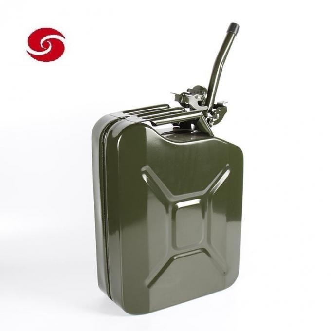 High Quality Aluminum /Steel Army Military Relief Gasoline Fuel Tank Petrol Jerrycan 20 Liter 5 Gallon Gal Oil Water Jerry Can