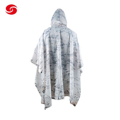 Waterproof Polyester PU Coating Rain Coat Military for Snowfield