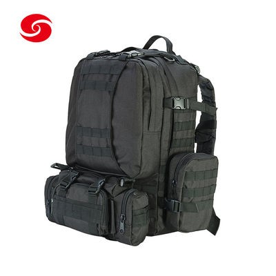 Black Multifunctional Military Tactical Backpack Molle Detachable