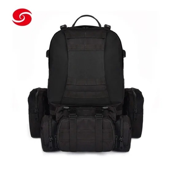 Large Size Army Standard Outdoor Detachable Backpack/Black Multifunctional Military Army Tactical Molle Detachable Backpack
