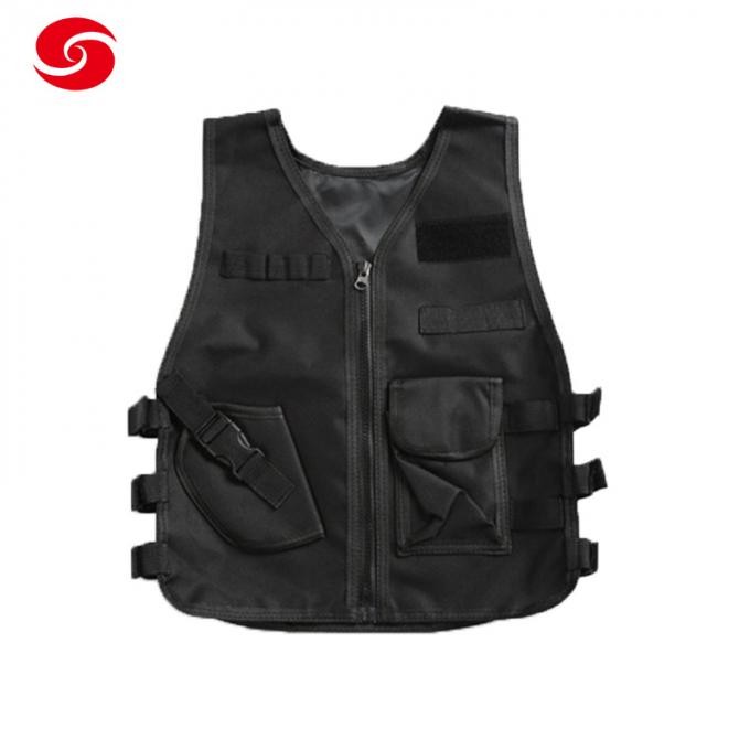 Black Nylon Tactical Paintball Game Vest Clothing for Man