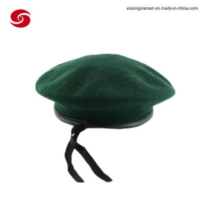 Olive Green 100% Wool Army Beret