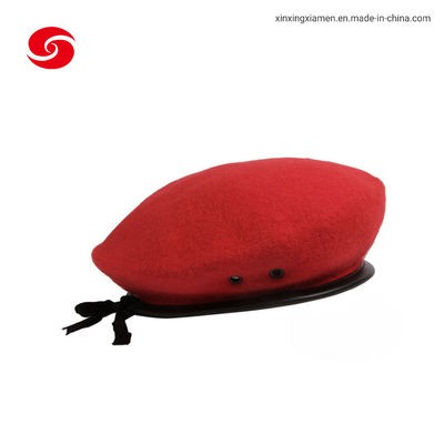 High Quality Army 100% Wool Mens Cap Custom Military Beret Cap