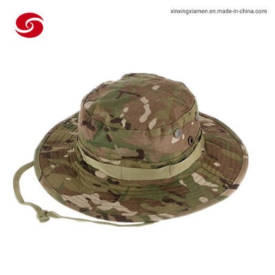 Cotton Outdoor Multicam Camouflage Military Cap Wide Brim Hat