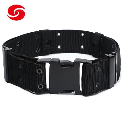 Outdoor Gear Black PP Military Tactical Belt With Plastic Buckle