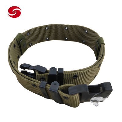 Olive Green Nylon Military Tactical Belt Army Webbing Belt With POM Buckle
