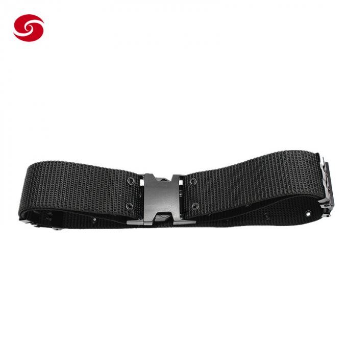 Men Spot Waist Fabric Webbing Traveling Durable Tactical Military Army Police Belt with Buckle