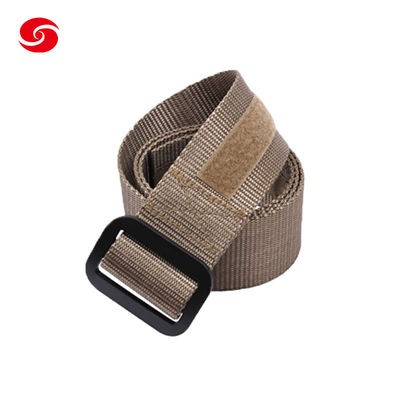 Military Army Tactical Belt With Aluminum Buckle Khaki Riggers Belt
