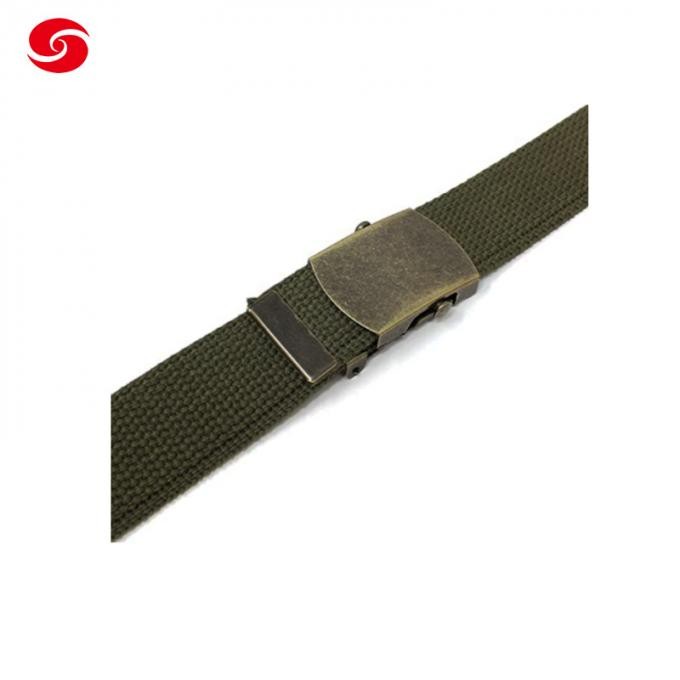 Professional Military Manâ€² S Factory Canvas Belt with Brass Buckle