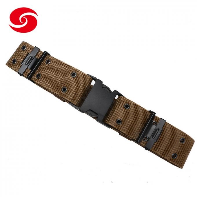 PP Man Mlitary Tactical Nylon Polyester Army Webbing Belt with Plastic Buckle