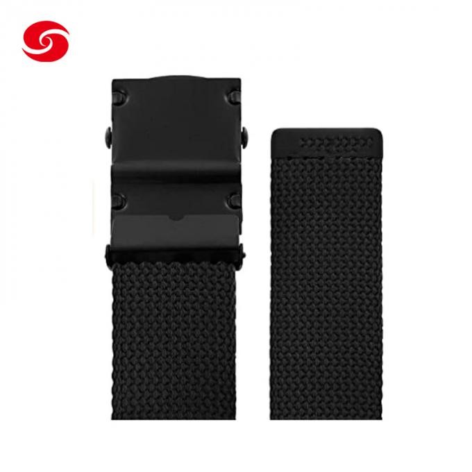 Professional Man′ S Factory Military Army Style Black Cotton Canvas Belts