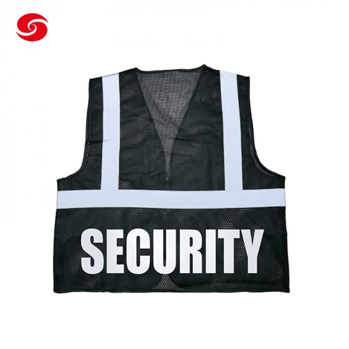 Reflective Vest Jacket Strip Fabric Construction Security Safety Vest High Visibility