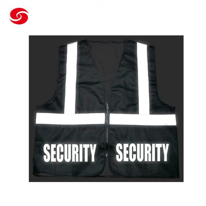 Reflective Vest Jacket Strip Fabric Construction Security Safety Vest High Visibility