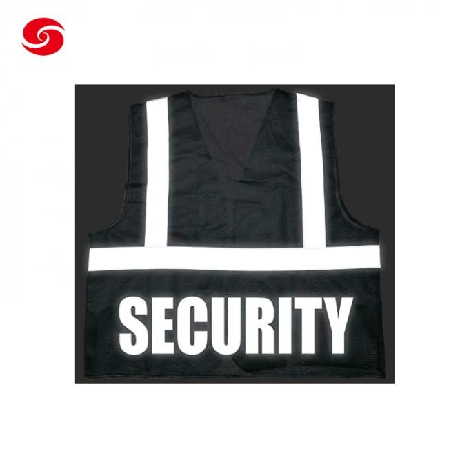Reflective Vest Jacket Strip Fabric Construction Security Safety Vest High Visibility