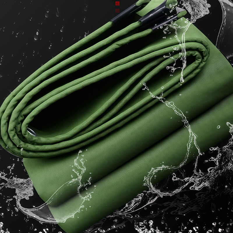 CXXMZTT0808-01 Green canvas tarpaulin