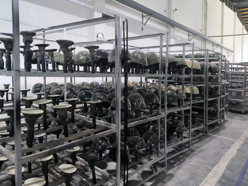 military helmet factory
